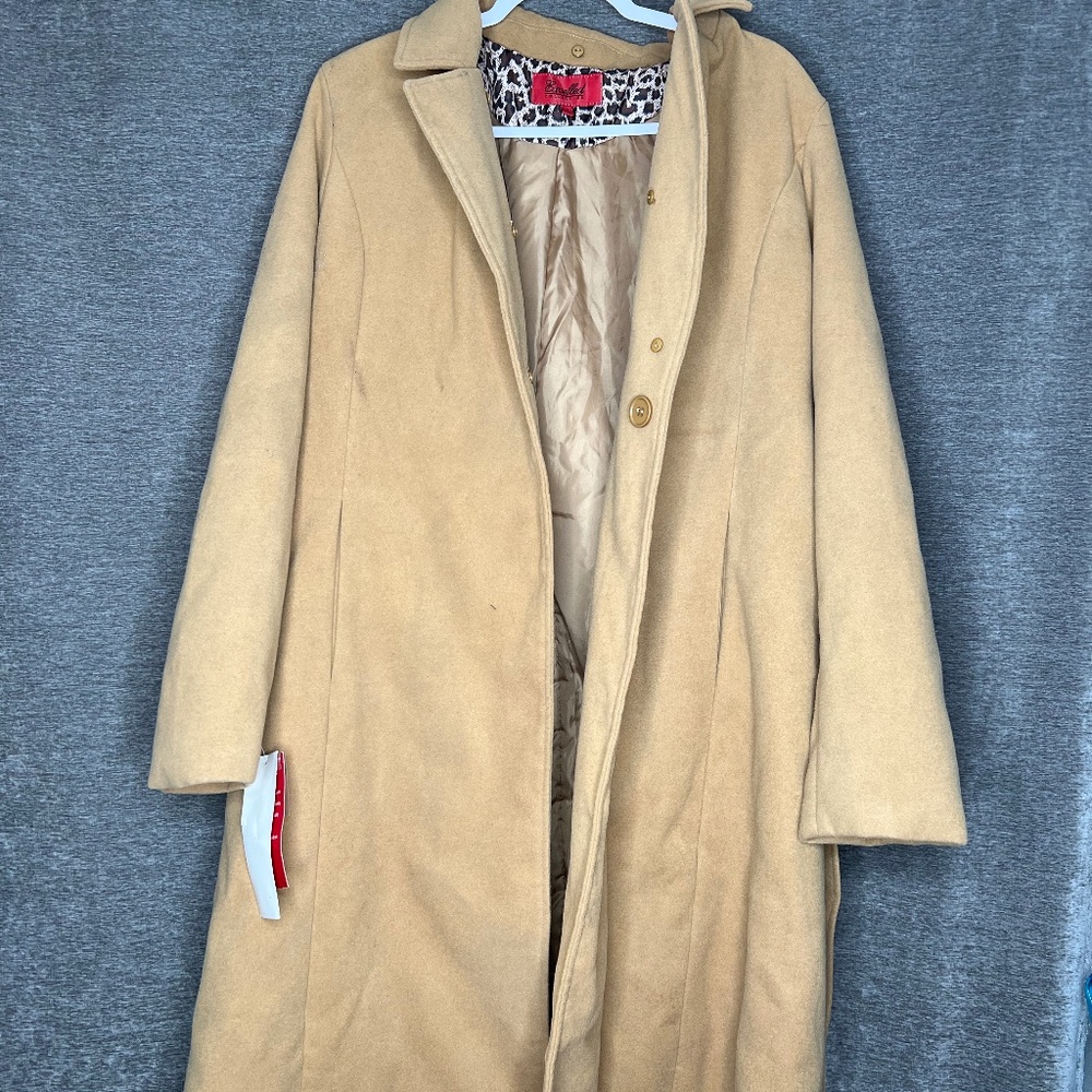 Excelled Collection Women's Trench Coat | Camel